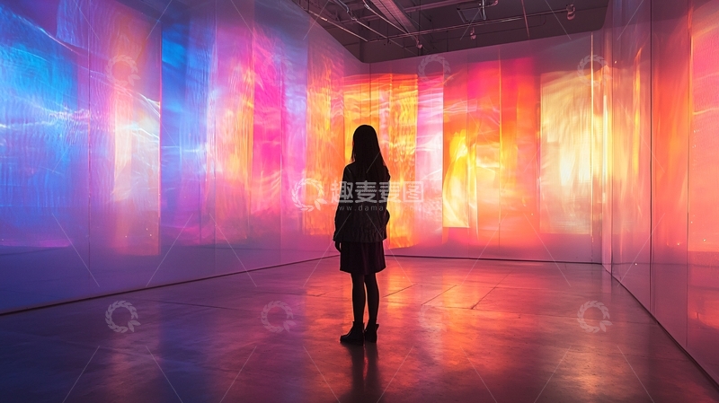 高清大图下载【趣麦麦图】光影艺术装置