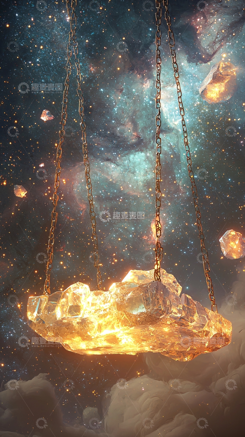 高清大图下载【趣麦麦图】宇宙水晶吊灯