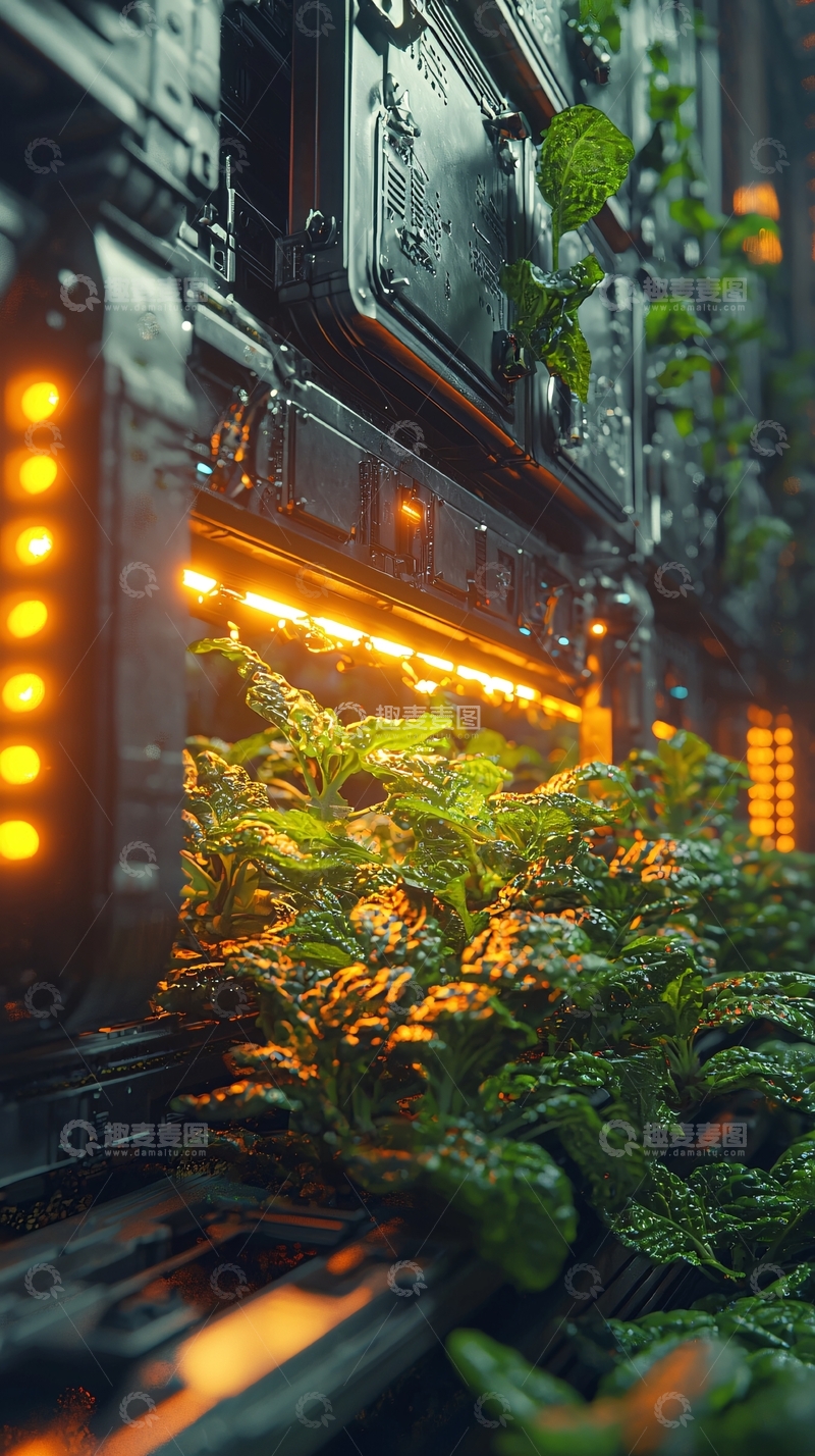 高清大图下载【趣麦麦图】未来科技感植物