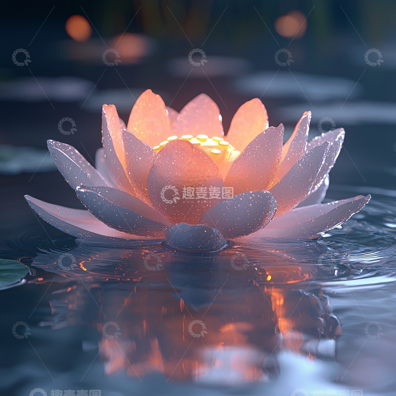 高清大图下载【趣麦麦图】水面莲花