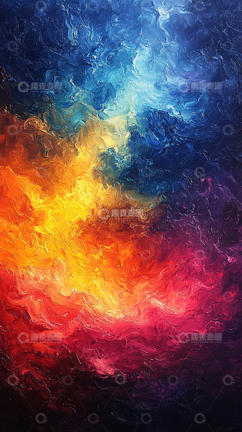 高清大图下载【趣麦麦图】抽象火焰云彩