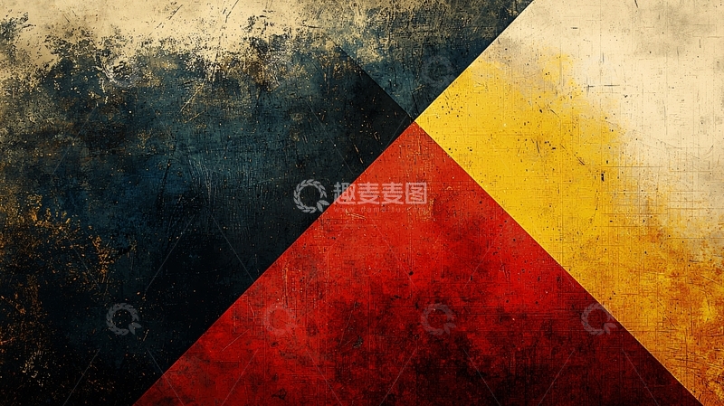 高清大图下载【趣麦麦图】复古质感几何三角形背景