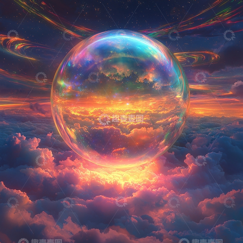 高清大图下载【趣麦麦图】梦幻泡泡