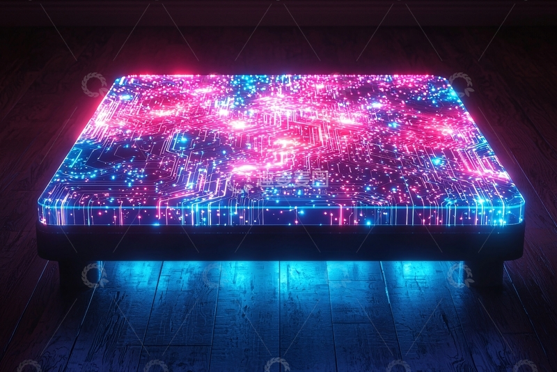 高清大图下载【趣麦麦图】霓虹灯发光茶几