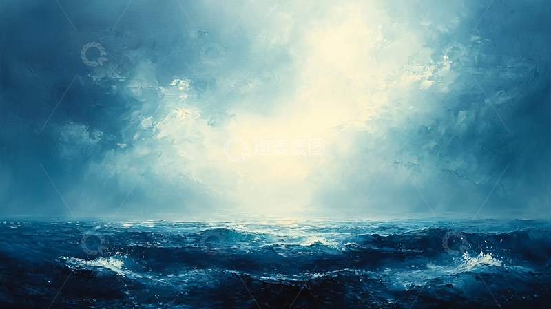 高清大图下载【趣麦麦图】暴风雨后的海洋