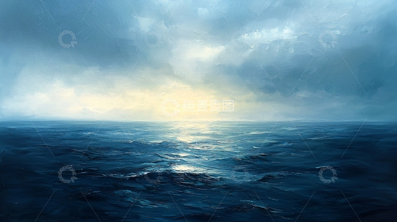 高清大图下载【趣麦麦图】暴风雨后的宁静大海