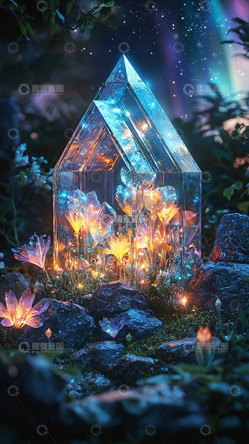 高清大图下载【趣麦麦图】水晶小屋