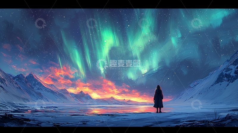 高清大图下载【趣麦麦图】极光