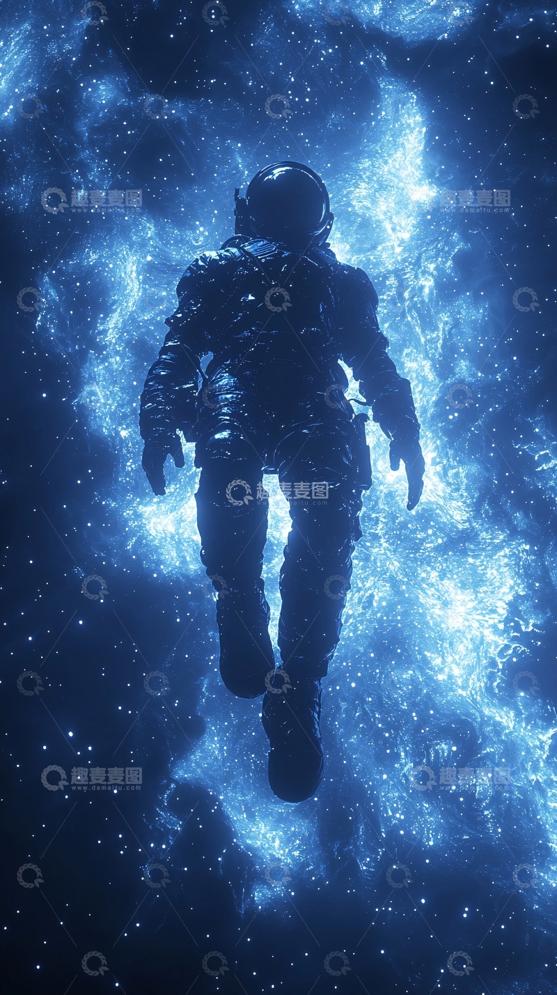 高清大图下载【趣麦麦图】宇宙飞船宇航员