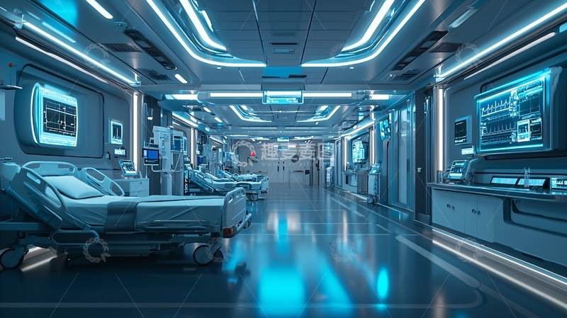 高清大图下载【趣麦麦图】未来医院走廊3