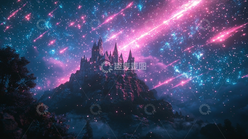 高清大图下载【趣麦麦图】星空城堡