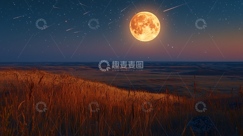 高清大图下载【趣麦麦图】超级月亮