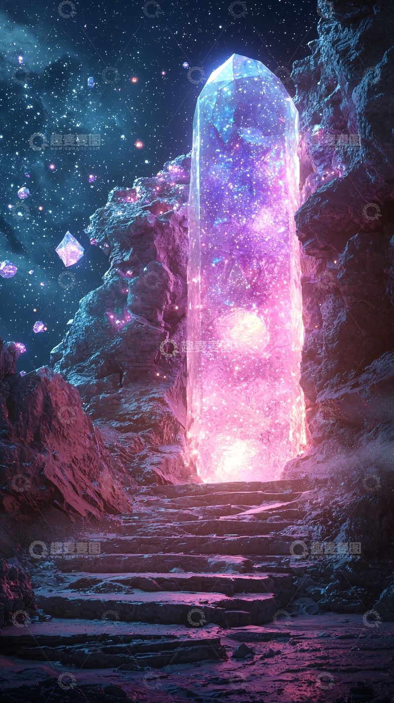 高清大图下载【趣麦麦图】宇宙水晶之门