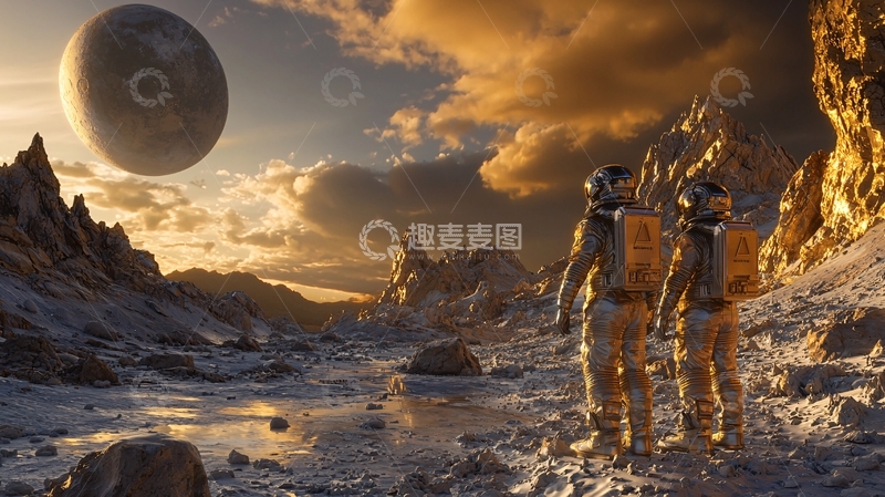 高清大图下载【趣麦麦图】外星球探险