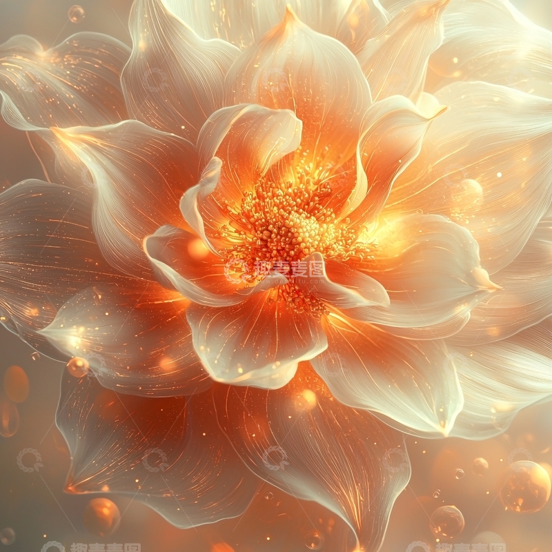 高清大图下载【趣麦麦图】光影梦幻花朵