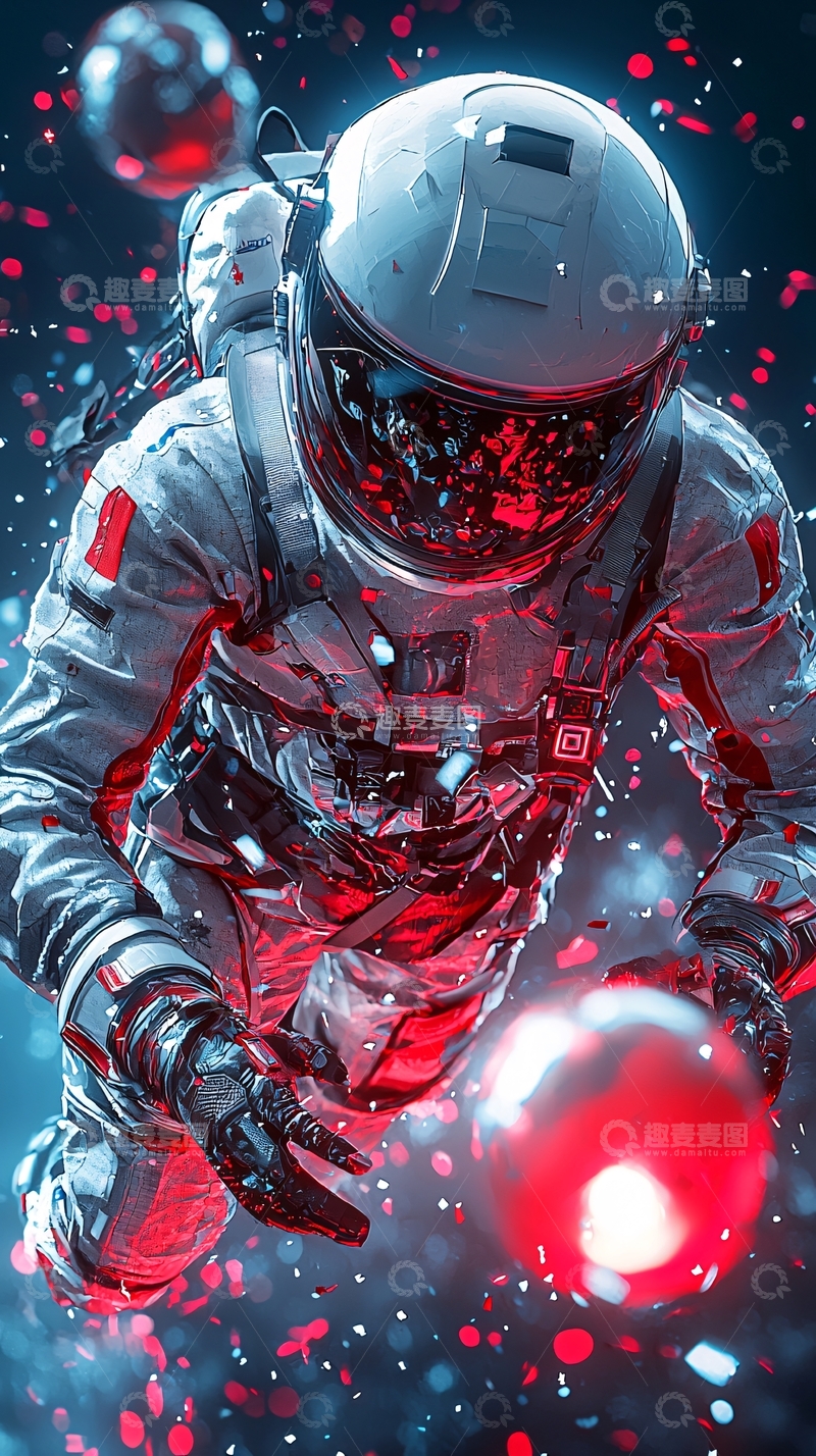 高清大图下载【趣麦麦图】太空宇航员