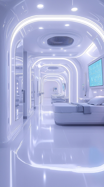 未来医院病房走廊