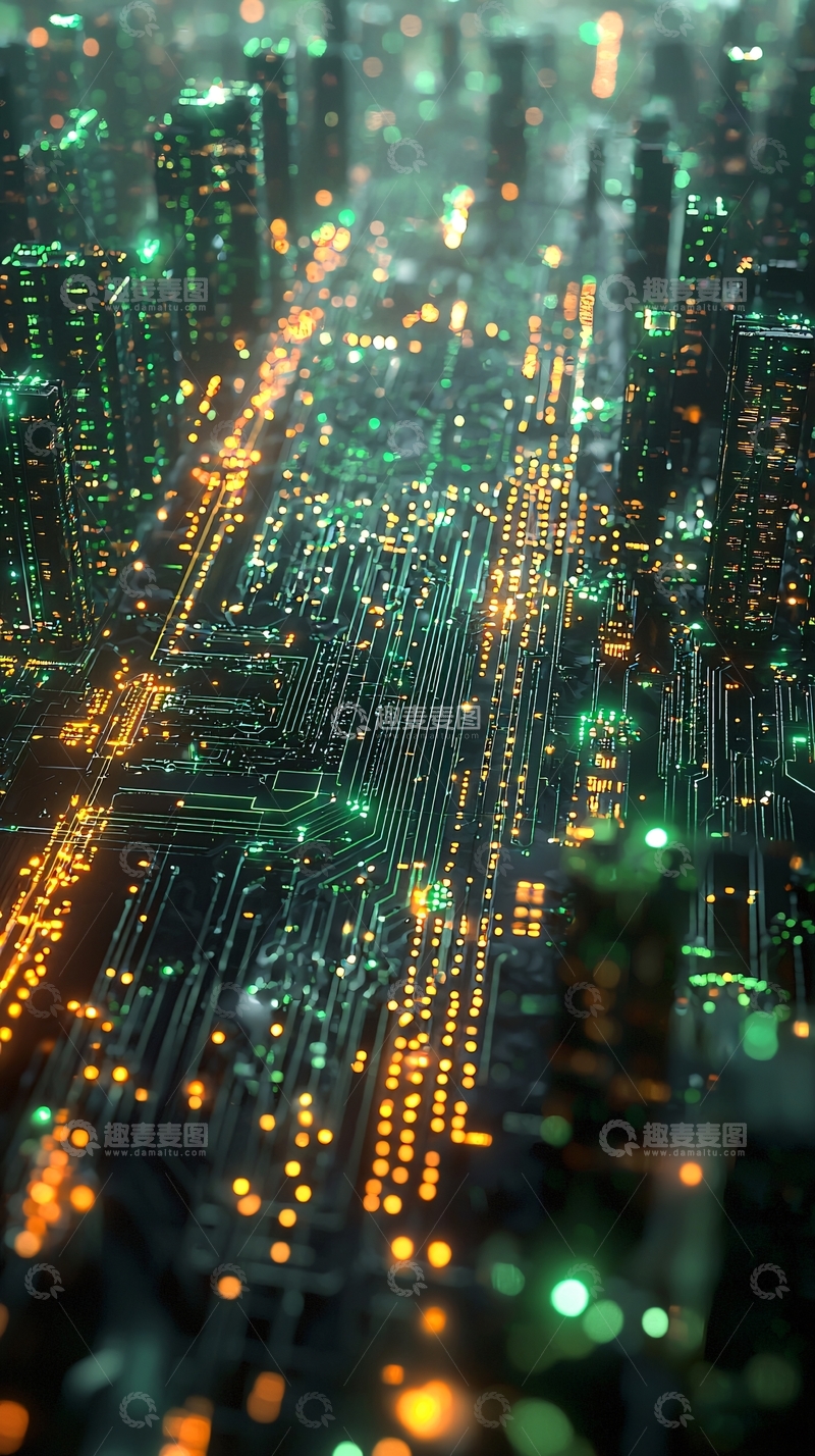 高清大图下载【趣麦麦图】未来科技感城市