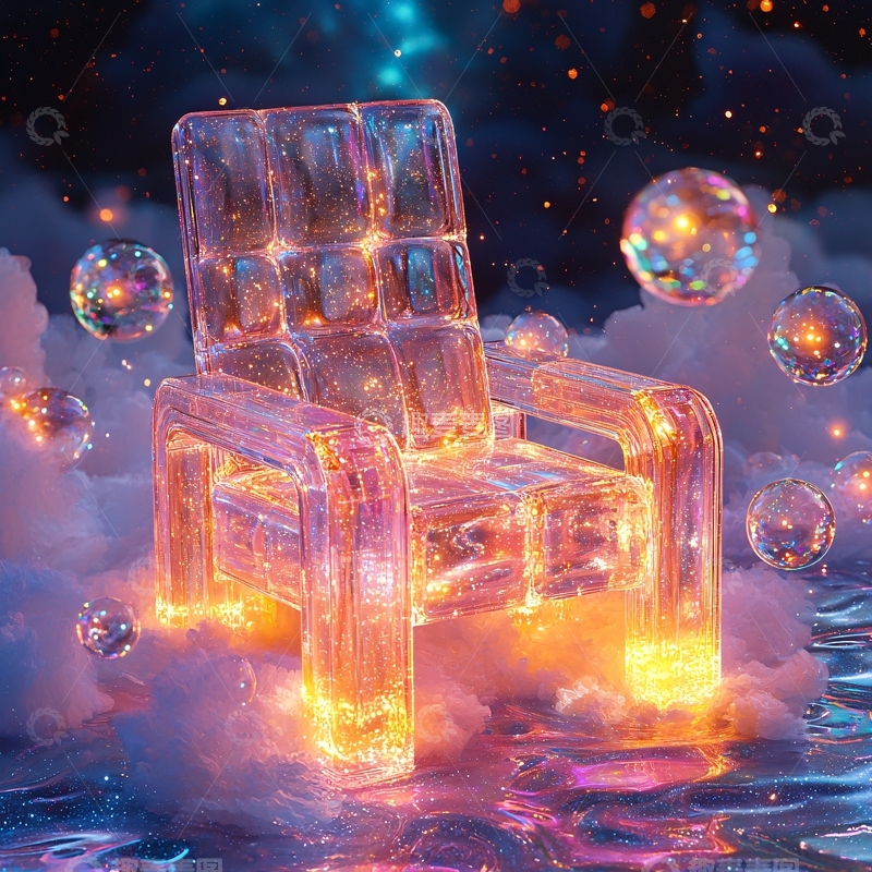 高清大图下载【趣麦麦图】透明水晶座椅