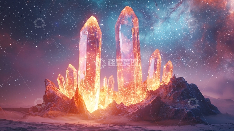 高清大图下载【趣麦麦图】宇宙水晶