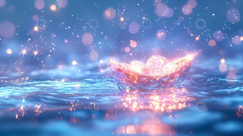 高清大图下载【趣麦麦图】梦幻水晶船