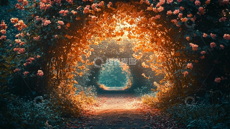 高清大图下载【趣麦麦图】梦幻花径