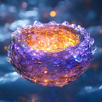 光线缠绕的能量球