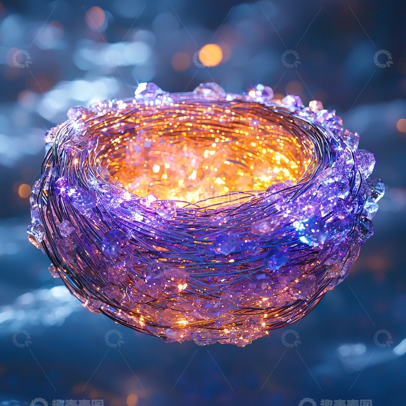 高清大图下载【趣麦麦图】光线缠绕的能量球