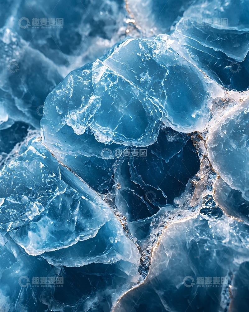 高清大图下载【趣麦麦图】蓝色晶体