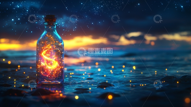 高清大图下载【趣麦麦图】瓶中星光