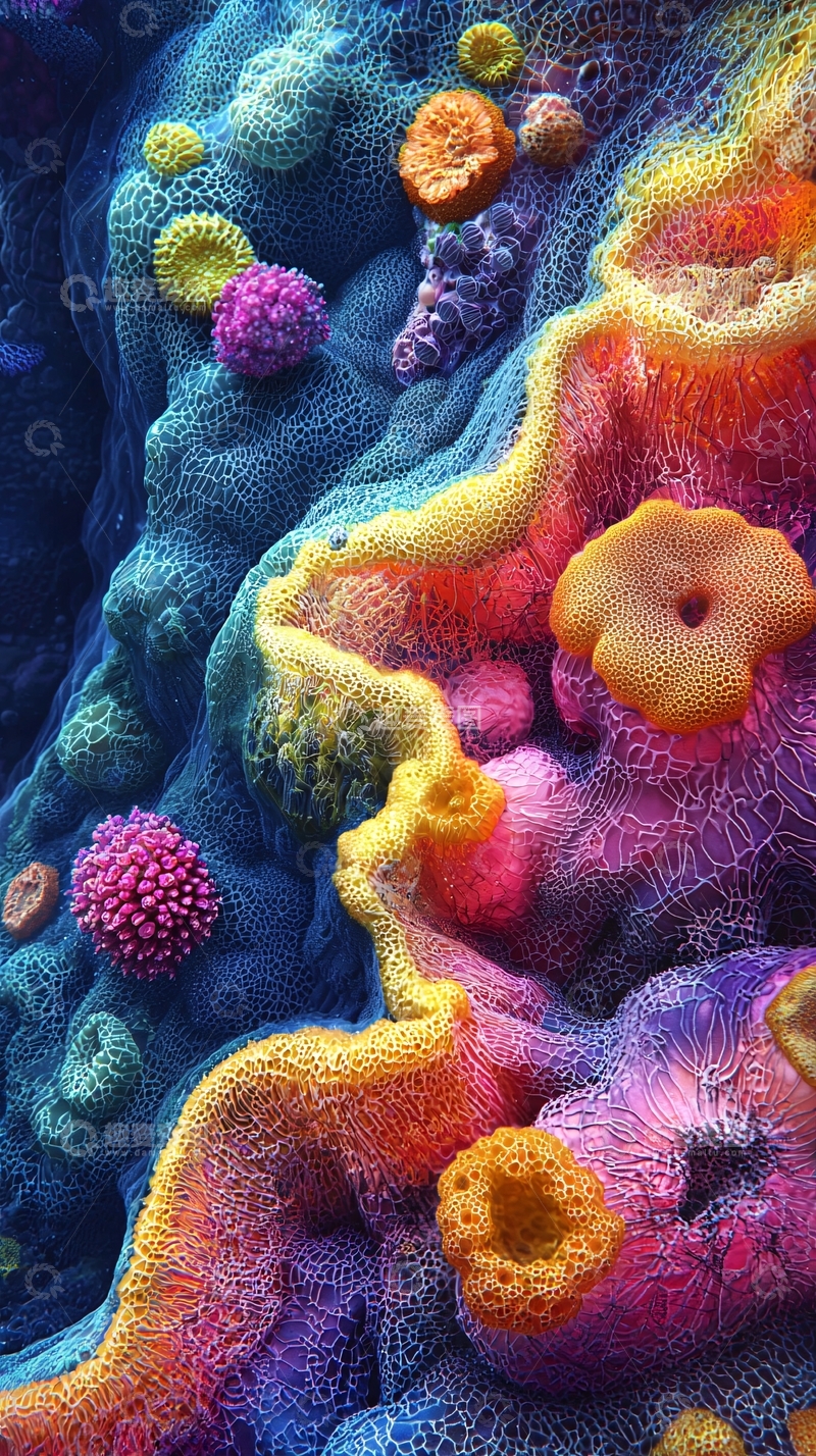 高清大图下载【趣麦麦图】绚丽多彩的珊瑚礁