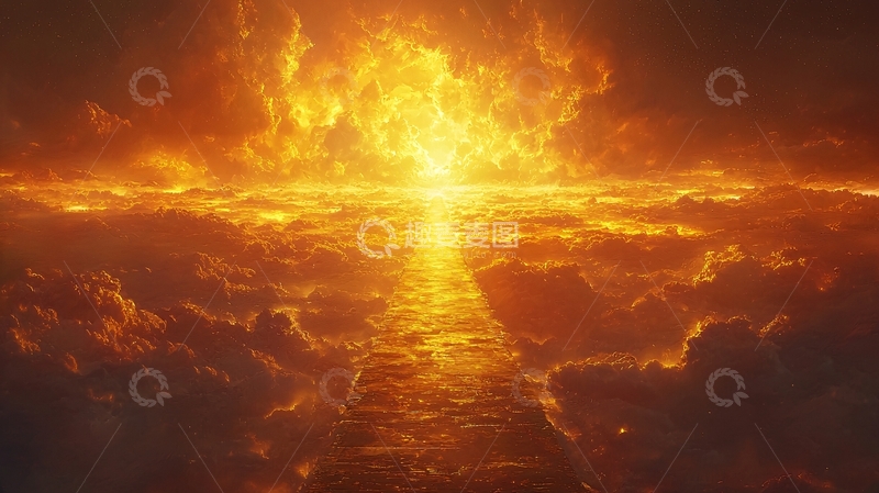 高清大图下载【趣麦麦图】火焰之路