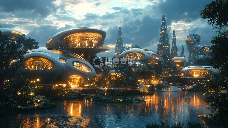 高清大图下载【趣麦麦图】未来都市