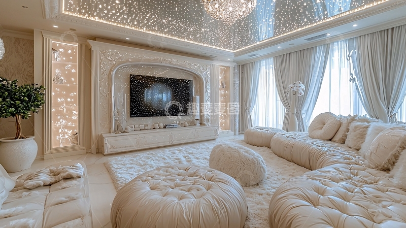 高清大图下载【趣麦麦图】奢华欧式家居客厅