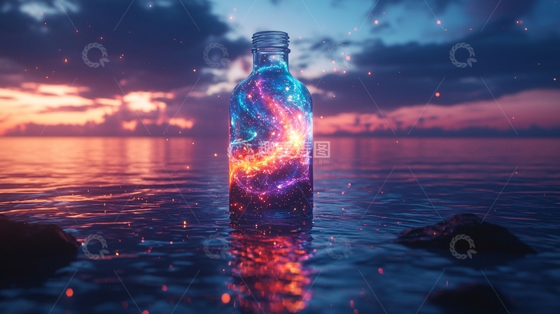 高清大图下载【趣麦麦图】瓶中宇宙