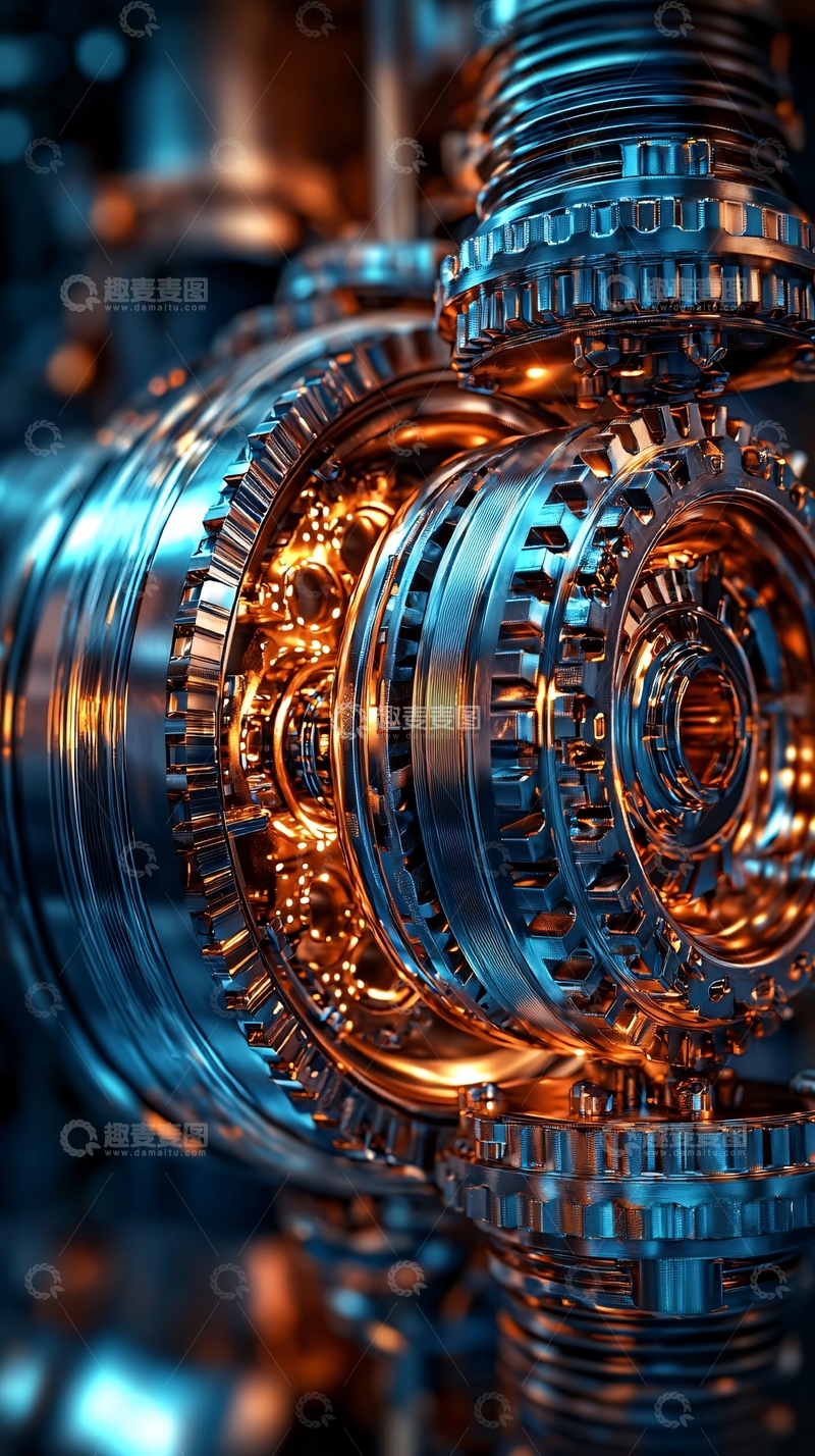 高清大图下载【趣麦麦图】机械齿轮精密结构