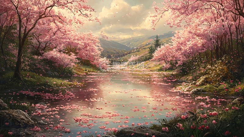 高清大图下载【趣麦麦图】粉色樱花