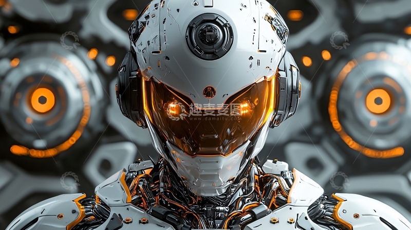 高清大图下载【趣麦麦图】未来科技感机器人