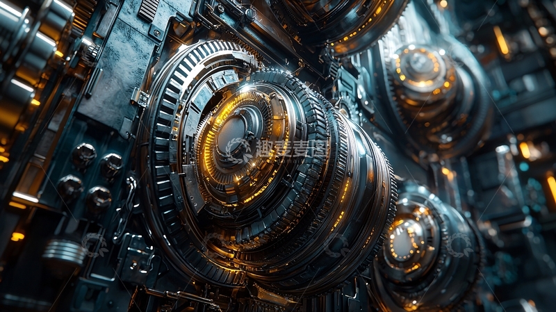高清大图下载【趣麦麦图】精细复杂的机械装置