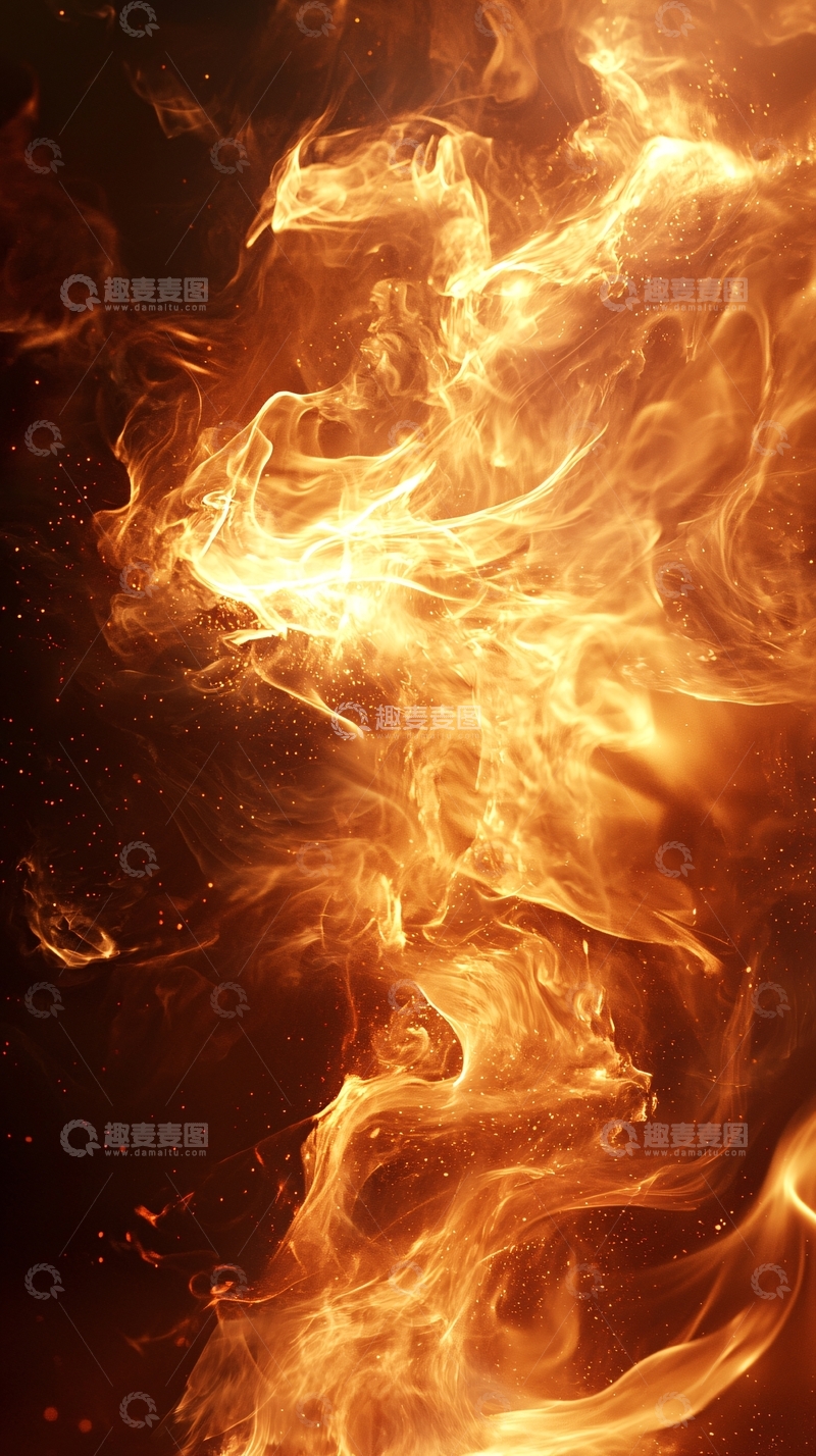 高清大图下载【趣麦麦图】火焰纹理