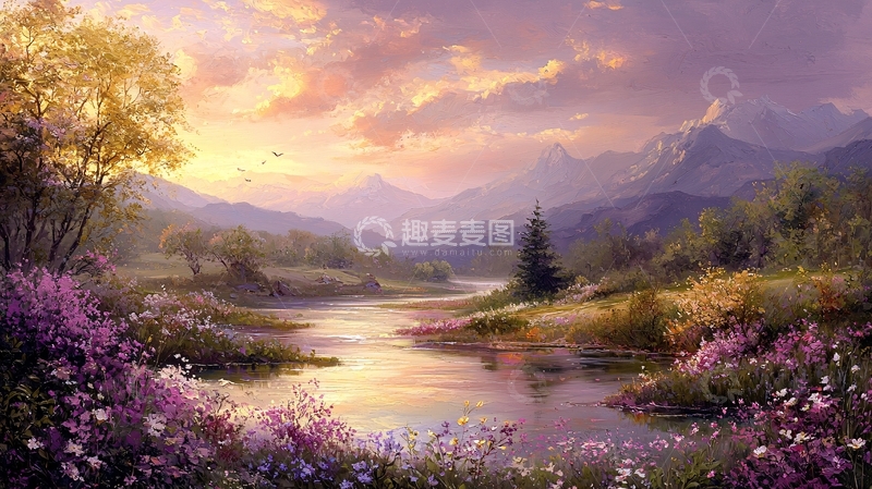 高清大图下载【趣麦麦图】宁静田园风光