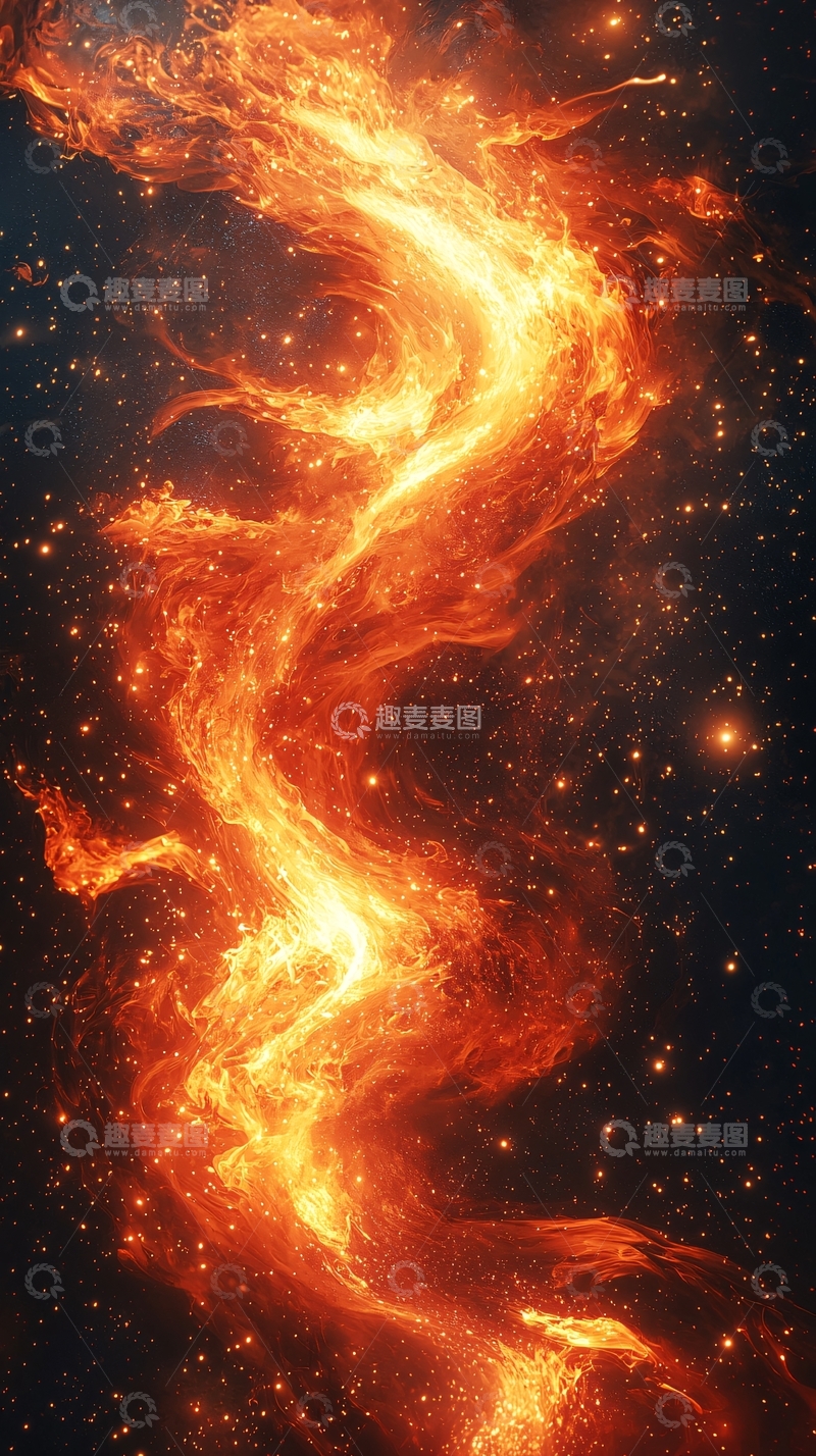 高清大图下载【趣麦麦图】宇宙火焰