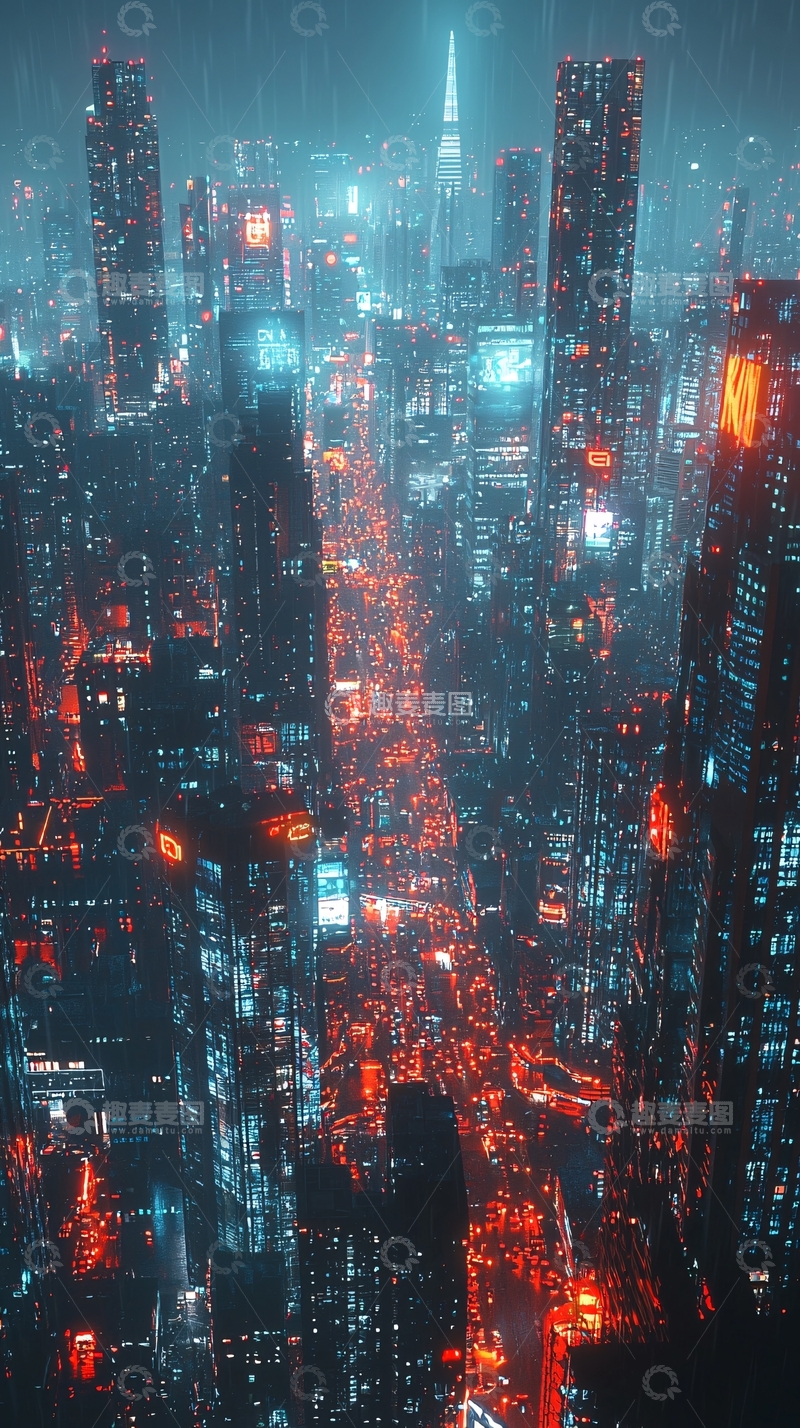 高清大图下载【趣麦麦图】未来都市夜景262