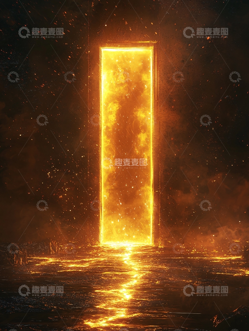 高清大图下载【趣麦麦图】火焰之门