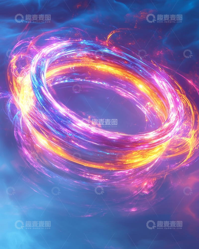 高清大图下载【趣麦麦图】旋转光环