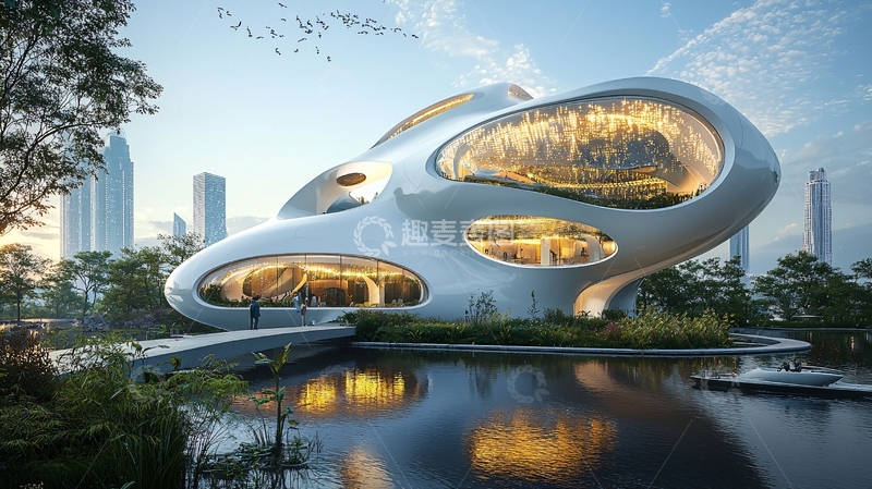 高清大图下载【趣麦麦图】未来感建筑设计