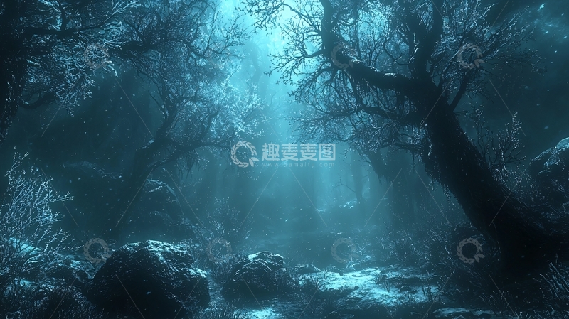 高清大图下载【趣麦麦图】幽暗森林奇幻场景