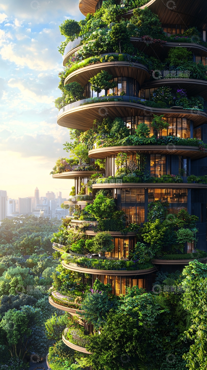 高清大图下载【趣麦麦图】绿色生态建筑