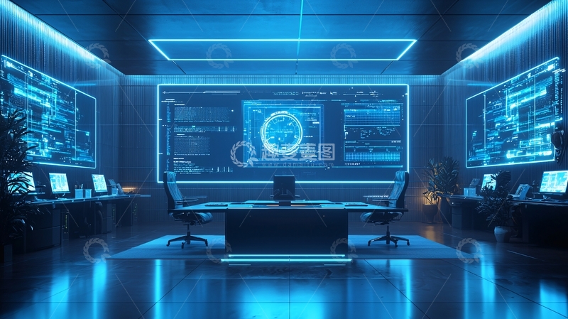 高清大图下载【趣麦麦图】未来科技监控中心