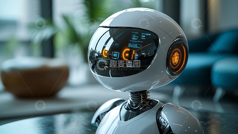 高清大图下载【趣麦麦图】未来感机器人